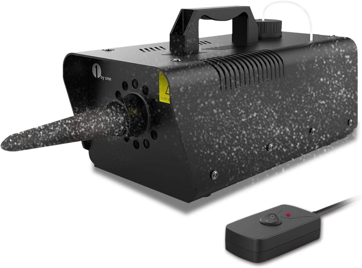 1byone 650W Wired Remote Control Snow Machine - Black