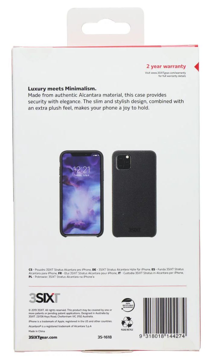 3SIXT Stratus Series Case for Apple iPhone 11 Pro - Black