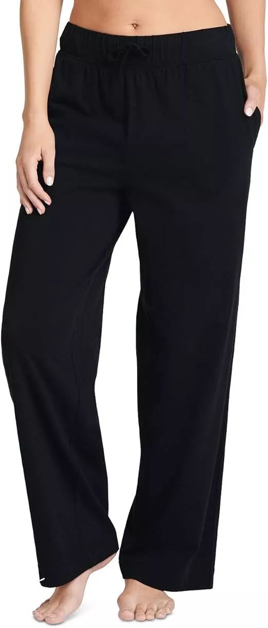 Active Life Women's Fleece Lounge Pant L - Black