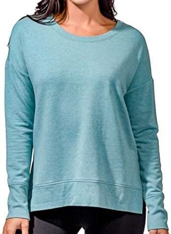 Active Life Women's Side Slit Modal Top (XX Large) - Teal Heather
