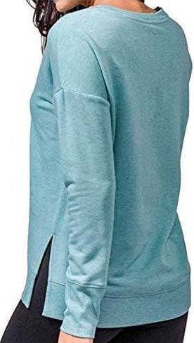 Active Life Women's Side Slit Modal Top (XX Large) - Teal Heather
