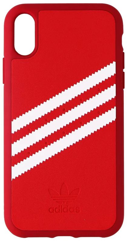Adidas 3-Stripes Snap Phone Case for iPhone XR - Red/White Stripe