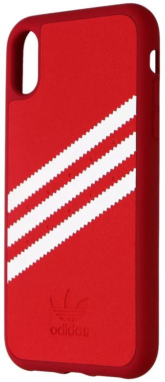 Adidas 3-Stripes Snap Phone Case for iPhone XR - Red/White Stripe