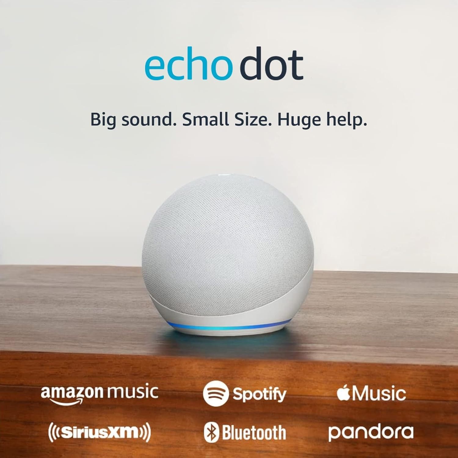 Amazon Echo Dot (5th Gen) Smart Speaker with Alexa - Glacier White
