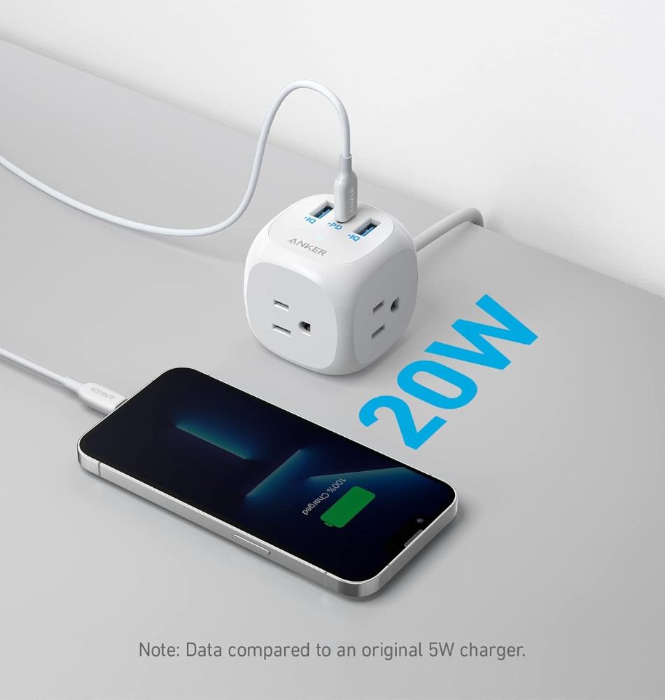 Anker 321 Power Strip 5ft | A9135 - White