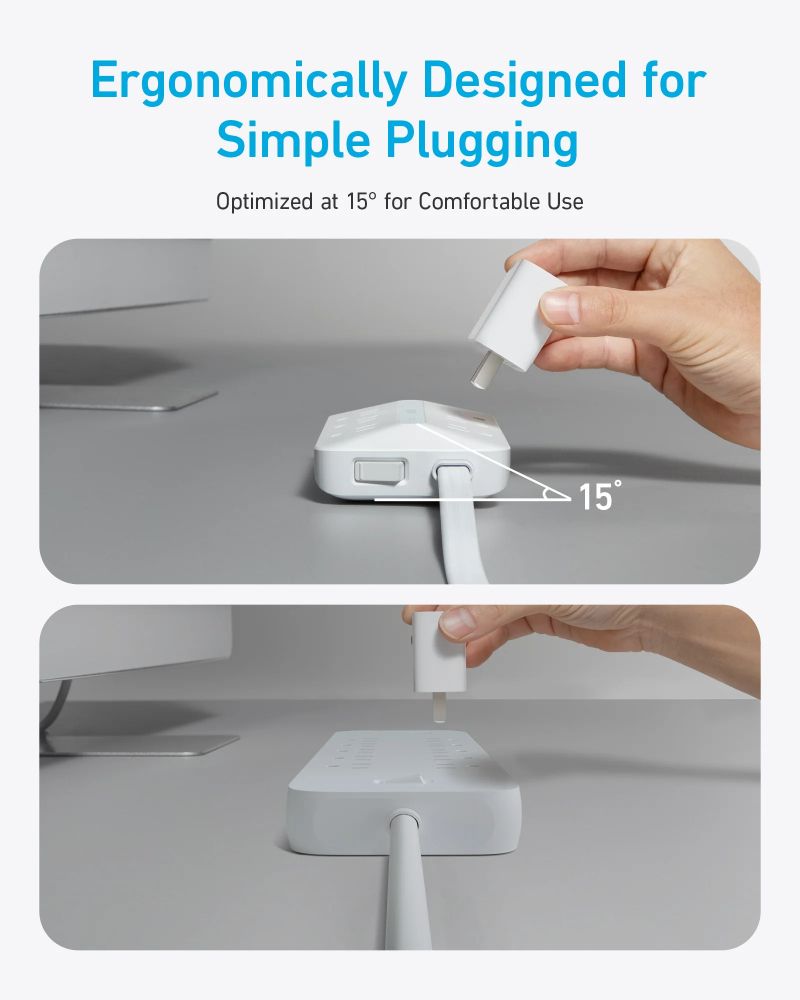 Anker USB Power Strip 10-in-1 (20W) 5ft | A91F2 - White
