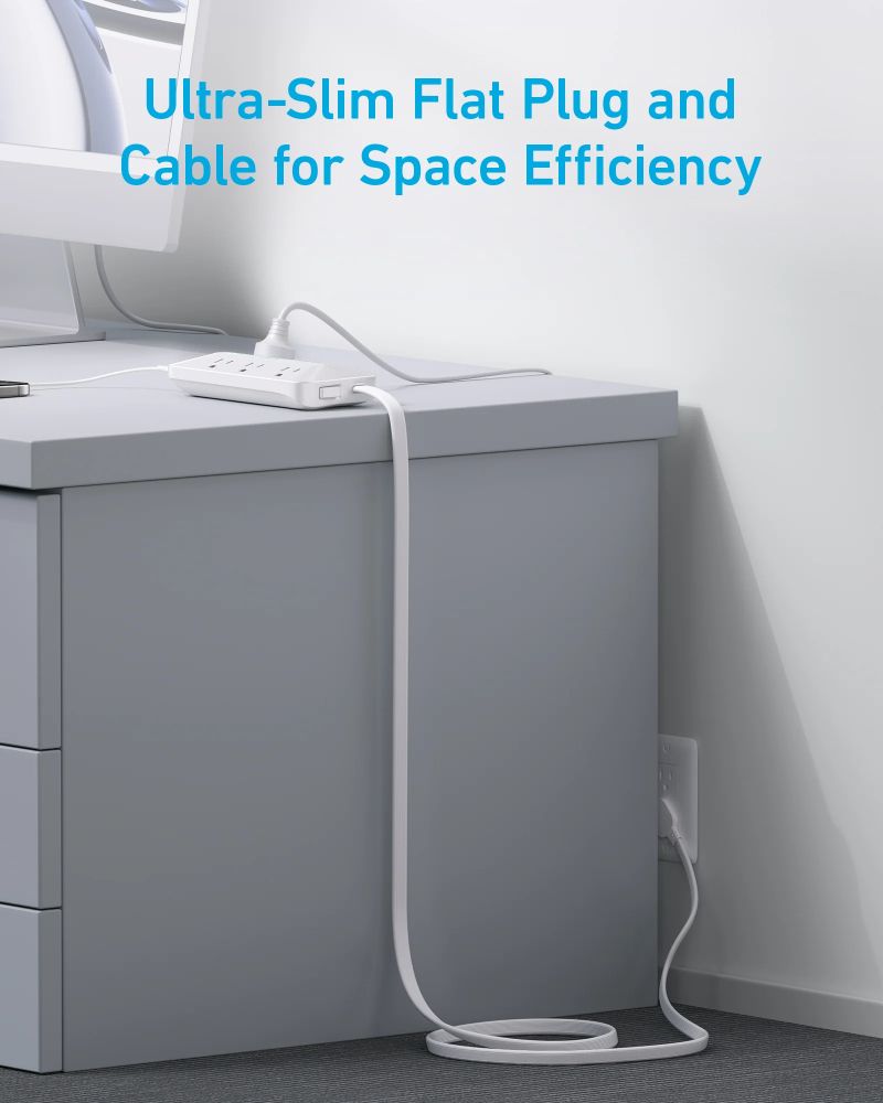 Anker USB Power Strip 10-in-1 (20W) 5ft | A91F2 - White