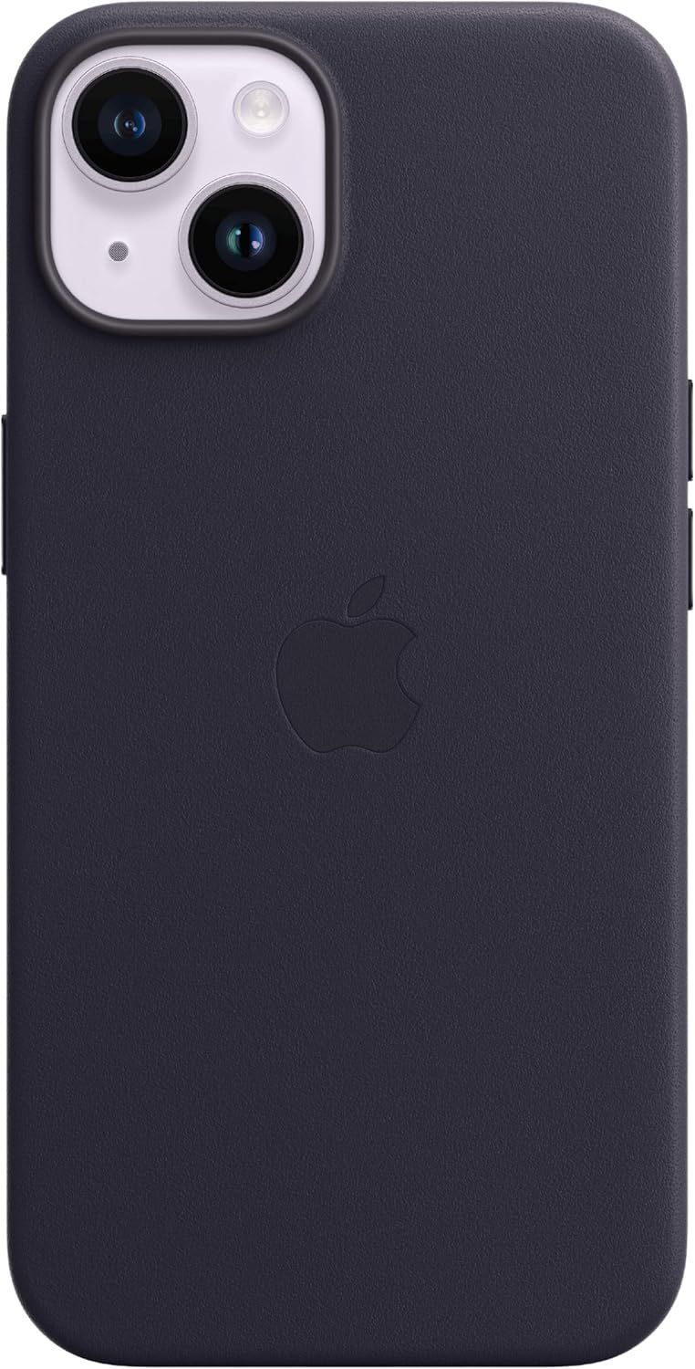 Apple Leather Case with MagSafe for iPhone 14 Plus - Ink