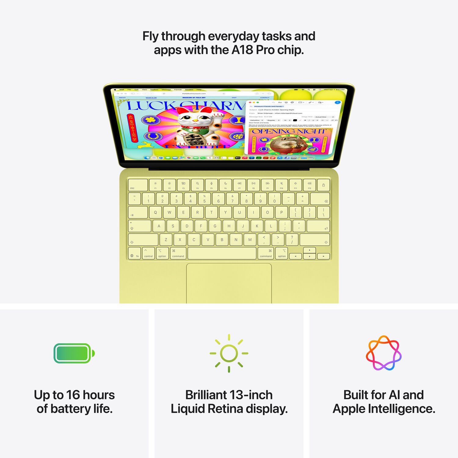 MacBook Neo (2026) 13-inch - Standard display - Blush - Apple A18 Pro chip: 6‑core CPU/5‑core GPU - 8GB RAM - 256GB