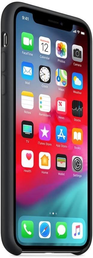 Apple Silicone Phone Case for iPhone X - Black