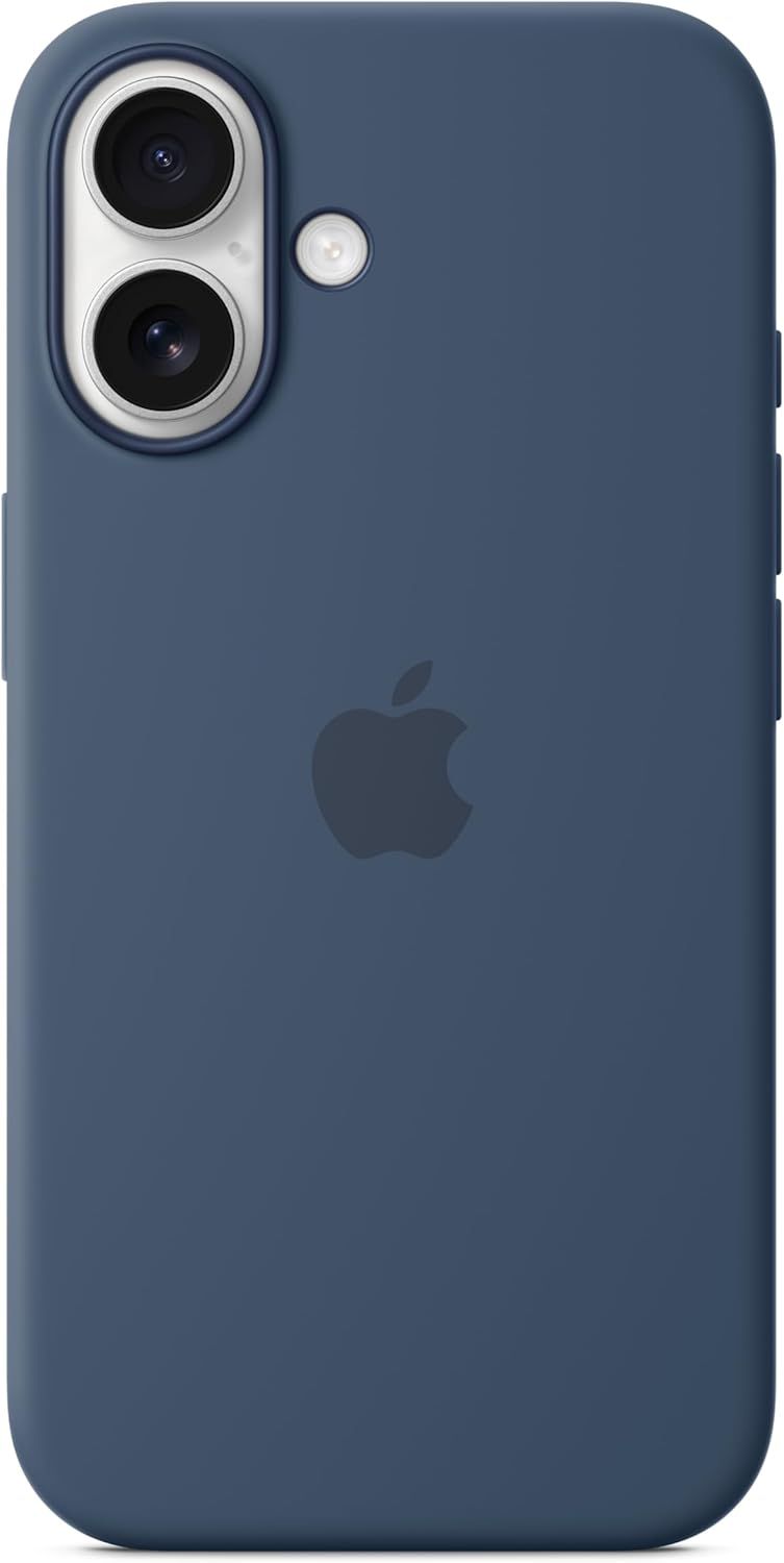 Apple Silicone Phone Case with MagSafe for iPhone 16 - Denim