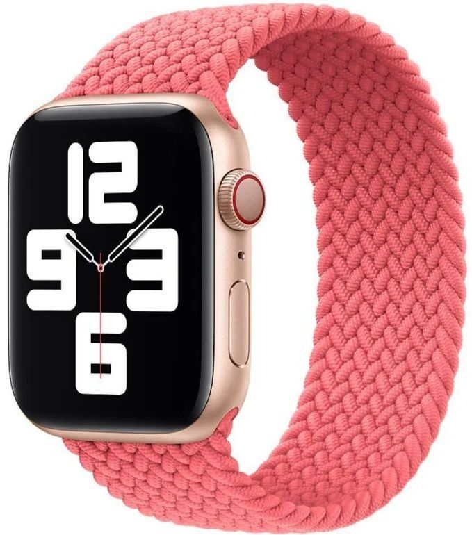 Apple Watch Braided Solo Loop (41mm) - Guava - Size 6