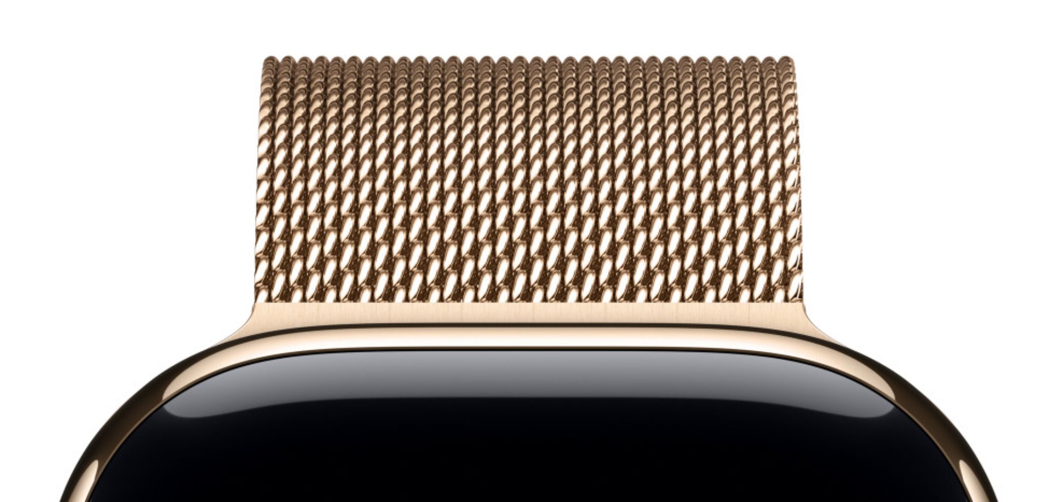 Apple Watch Milanese Loop Band (46mm) - Gold - Medium/Large Size