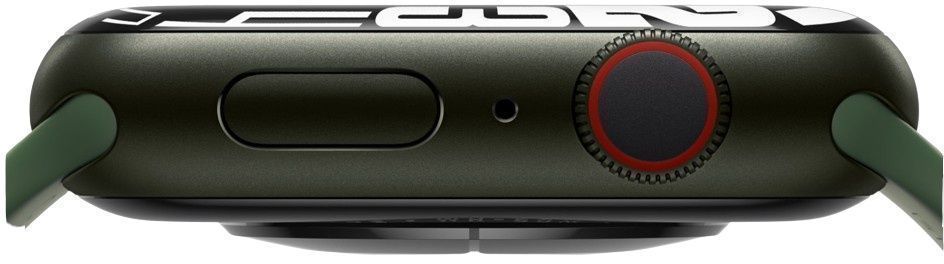 Apple Watch Series 7 (Cellular + GPS) - 32GB - 41mm - Green Aluminum Case with Clover Rubber Sport Band