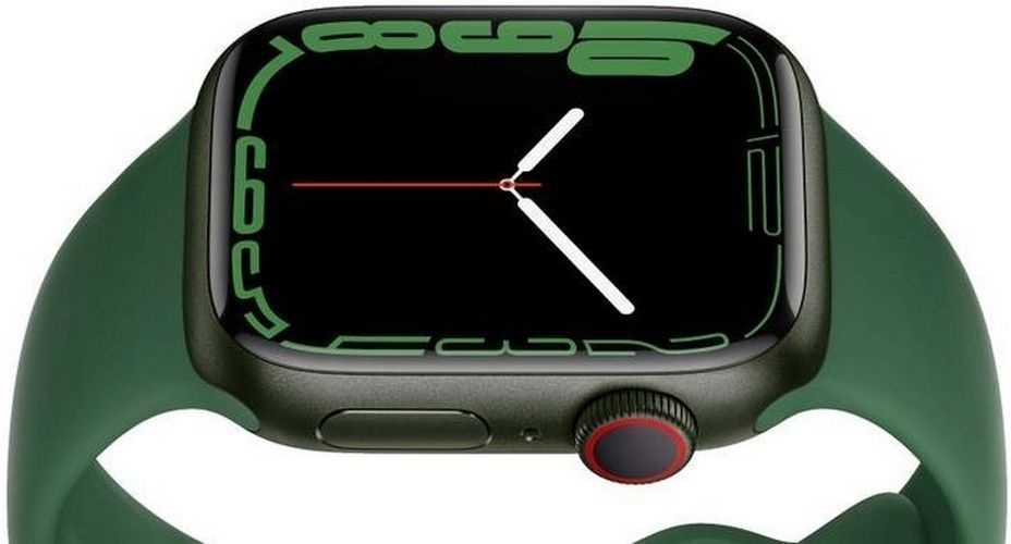 Apple Watch Series 7 (Cellular + GPS) - 32GB - 41mm - Green Aluminum Case with Clover Rubber Sport Band