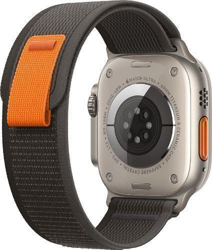 Apple Watch Ultra (Cellular + GPS) - 32GB - 49mm - Titanium Titanium Case with Black/Gray Textile Trail Loop Band - M/L Size