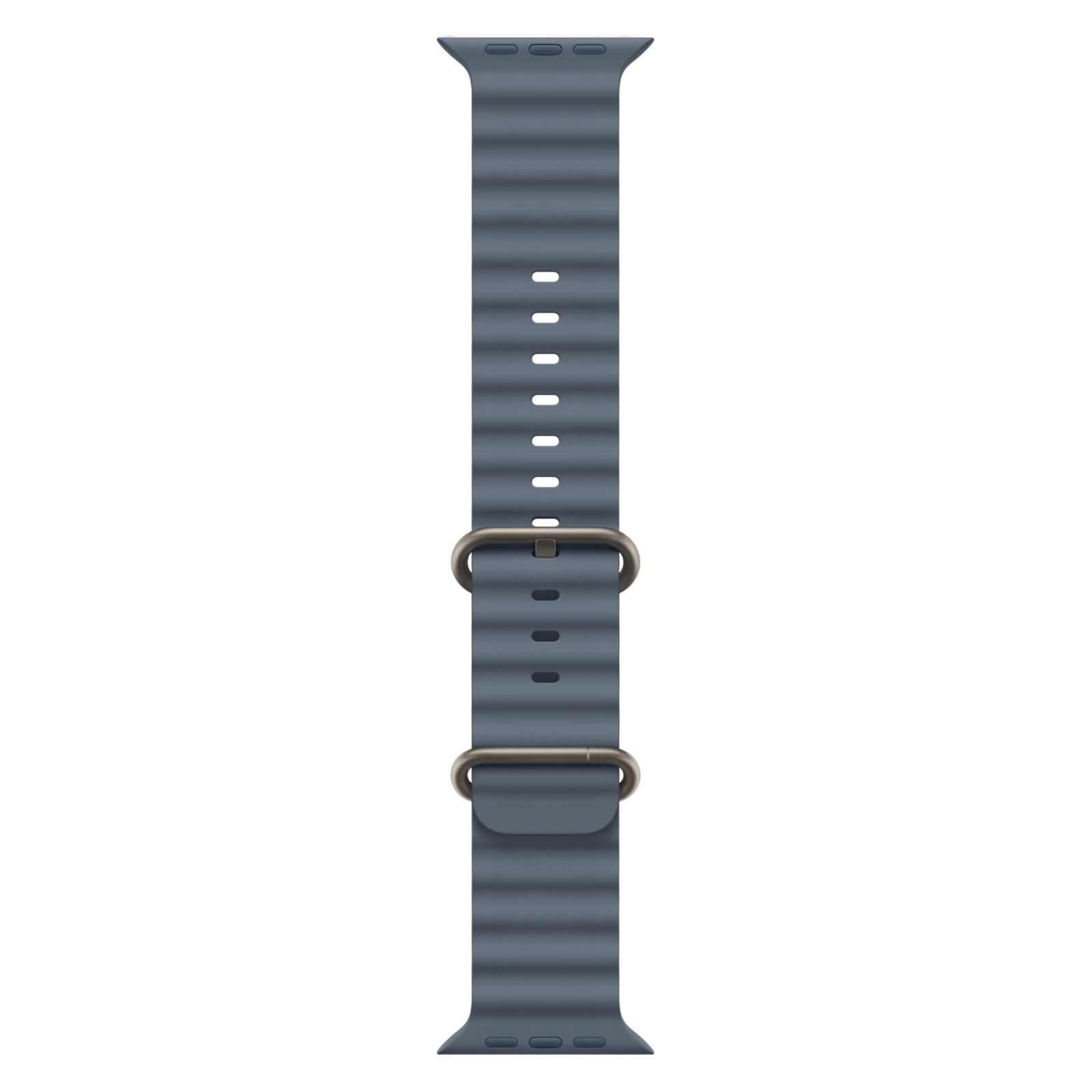 Apple Watch Ultra 3 - 64GB - 49mm - Natural Titanium Case with Anchor Blue Nylon Weave Ocean Band - M/L Size