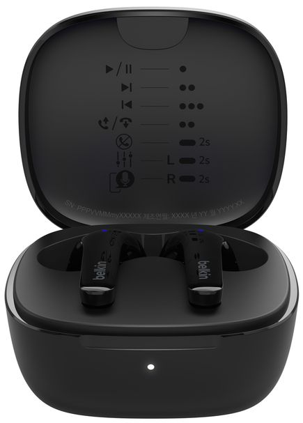 Belkin SoundForm Motion True Wireless Earbuds - Black
