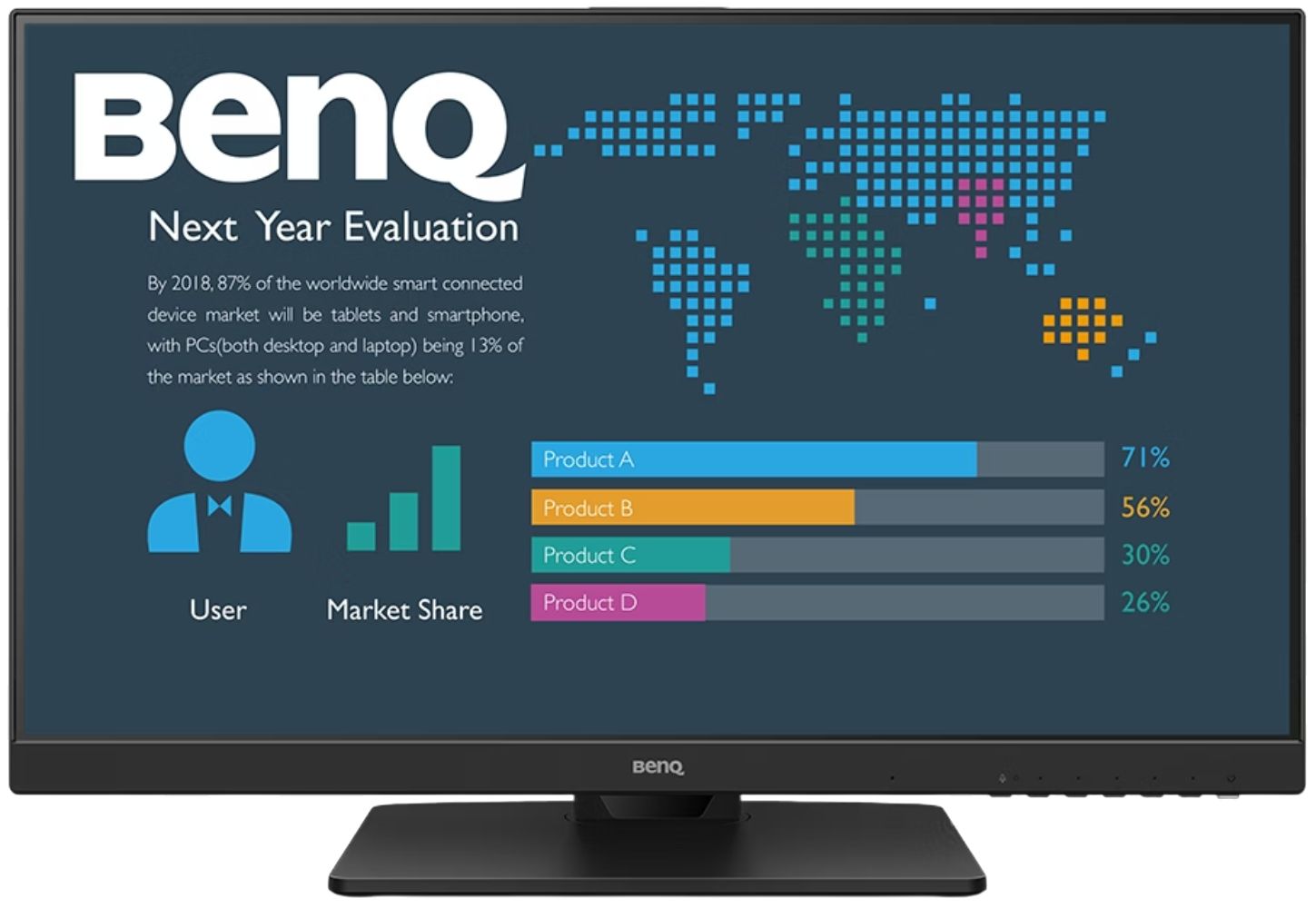 BenQ BL2786TC USB-C 100Hz Business Monitor 27" - Black - 27 Inch