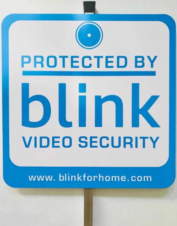 Blink Yard Sign with Two Window Decals Bundle