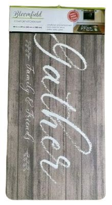 Bloomfield Comfort Kitchen Mat (20 in x 39 in) - Brown - Gather Family and Friends