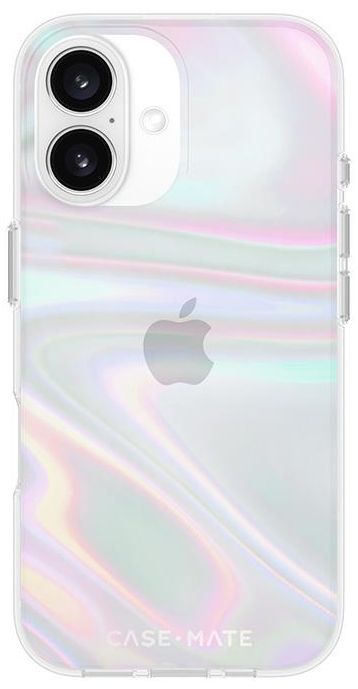 Case-Mate Soap Bubble Phone Case for iPhone 16 - Iridescent