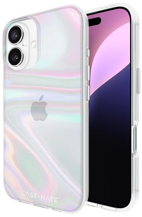 Case-Mate Soap Bubble Phone Case for iPhone 16 - Iridescent