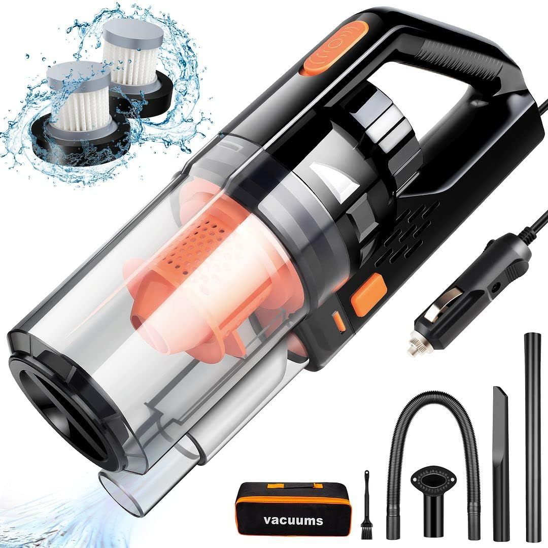 Cherylon SV-11 Portable Handheld Car Vacuum - Orange