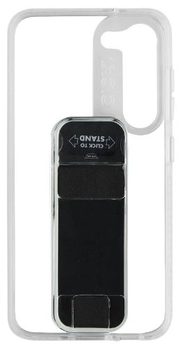 CLCKR Stand & Grip Series Phone Case for Galaxy S23 - Clear/Black