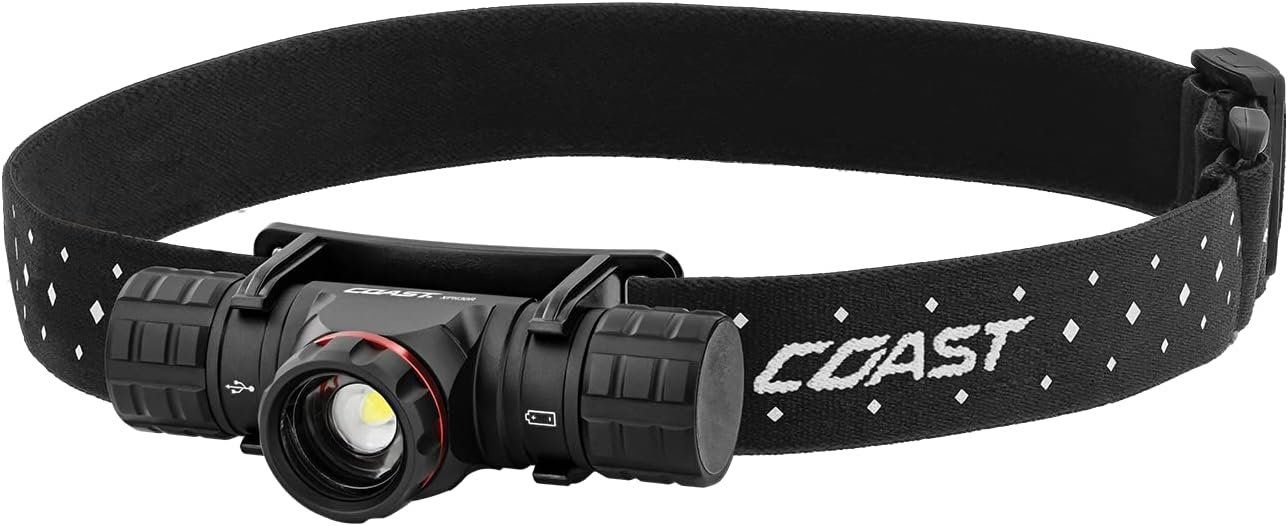 Coast XPH30R USB-C Rechargeable Dual Power Headlamp - Black