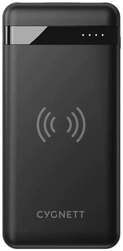 Cygnett ChargeUp Swift 10K mAh Wireless Power Bank - Black