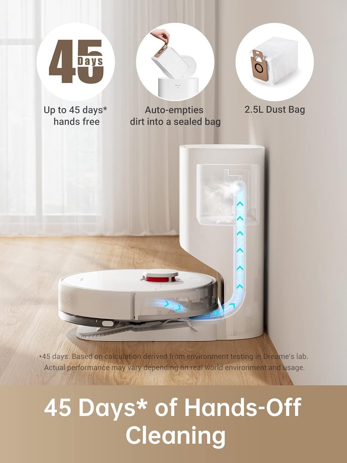 Dreame D10 Plus Robot Vacuum Cleaners - White