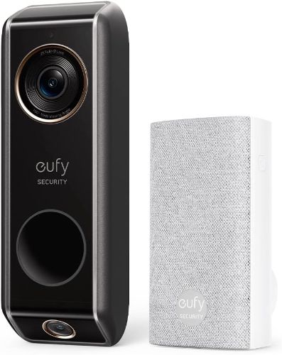 Eufy Security S330 Video Doorbell (Wired) with Chime - Black