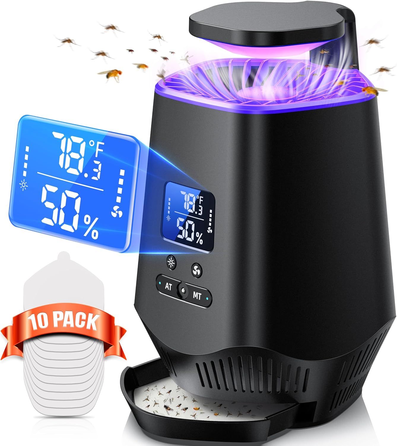 Fooxem Fruit Fly Traps for Indoors IT10 - Black