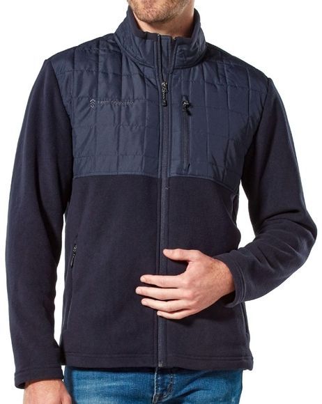 Free Country Men's Overlay Fleece Jacket XXL - Dark Navy