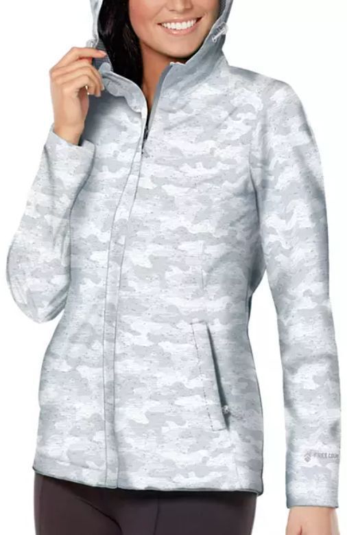 Free Country Women's Waterproof Rain Jacket S - Shell Grey