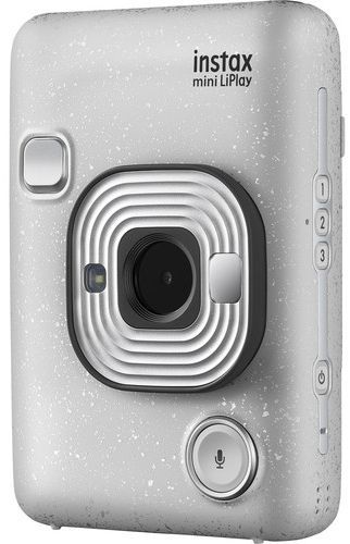 Fujifilm Instax Mini Liplay Hybrid Instant Camera - Stone White