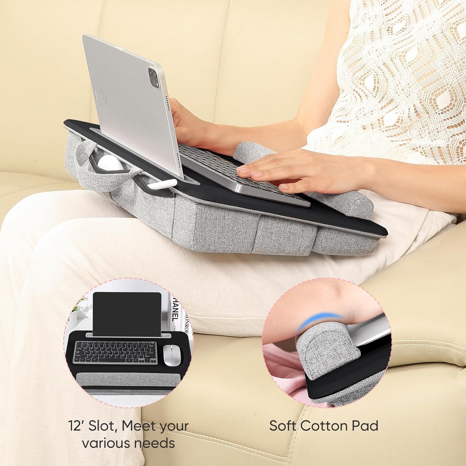 Gipshot Adjustable Laptop Lap Desk - Gray