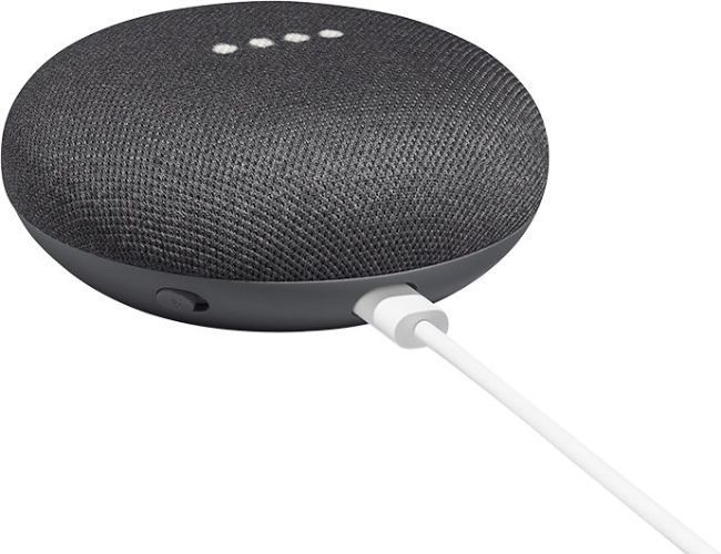 Google Home Mini Smart Speaker - Charcoal Gray
