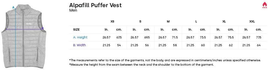 Hoseg Men's Alpafill 60 Puffer Vest (XL) - Limestone