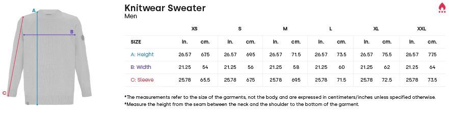 Hoseg Men's Knitwear Sweater (S) - Glacier