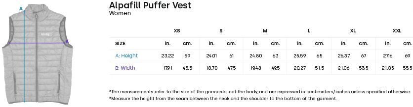 Hoseg Women's Alpafill 60 Puffer Vest (S) - Lead