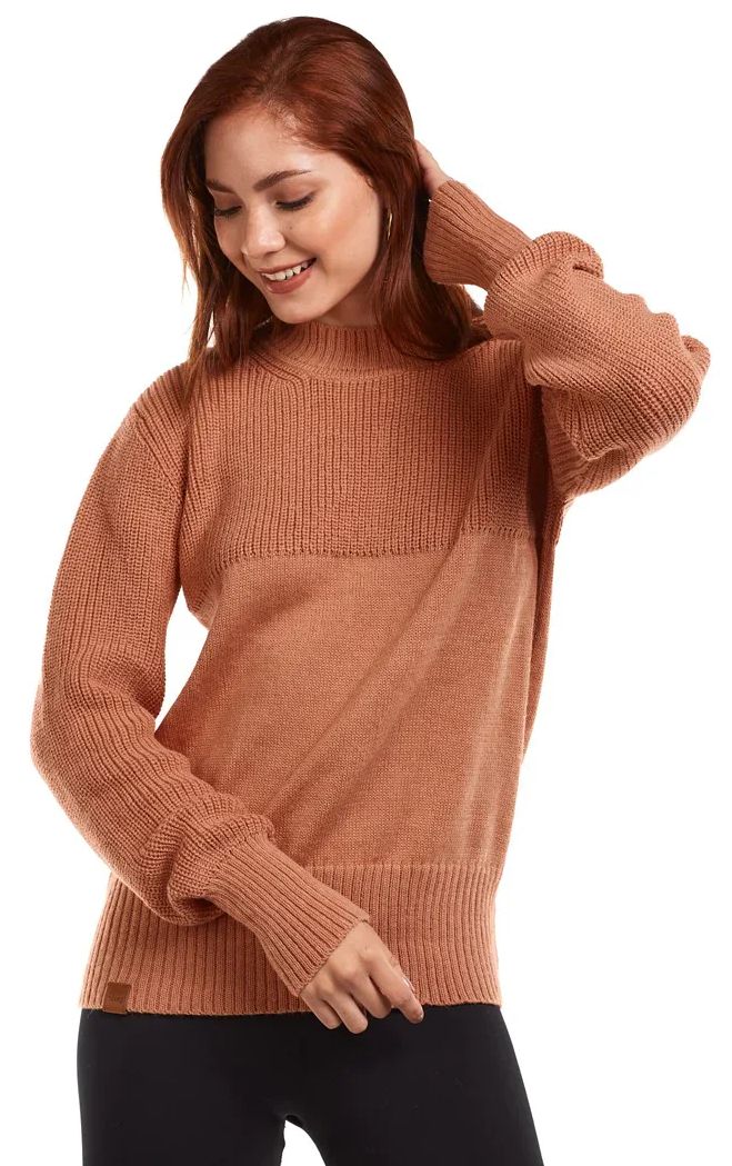 Hoseg Women's Boxy Knitwear Sweater (L) - Autumn