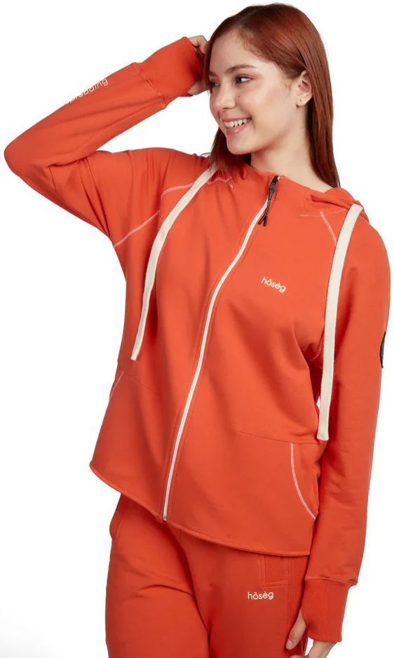 Hoseg Women's Full Zip Hoodie (S) - Barberry