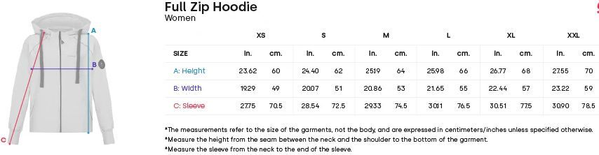 Hoseg Women's Full Zip Hoodie (S) - Barberry