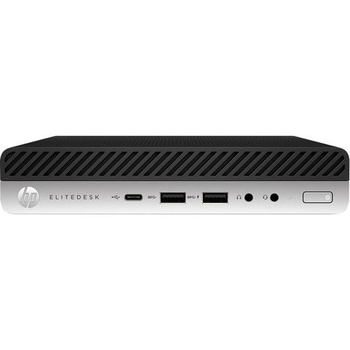 HP EliteDesk 705 G4 Desktop Mini PC - AMD Ryzen 5 PRO 2400GE 3.2GHz - 256GB - Black - 4GB RAM