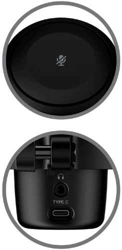 HyperX DuoCast RGB Lighting USB Microphone - Black