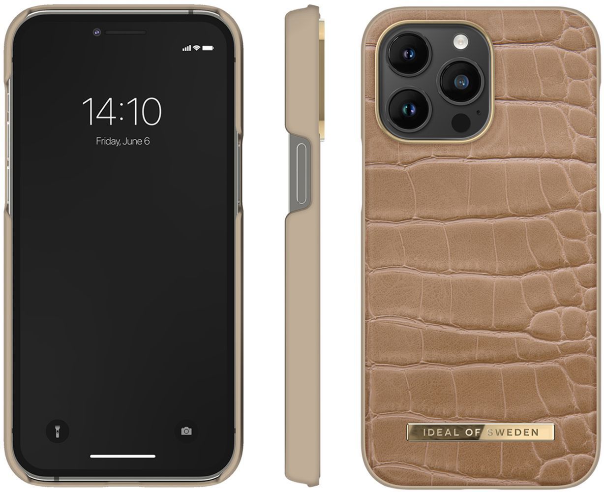 iDeal of Sweden Atelier Phone Case for iPhone 13 Pro Max - Camel Croco