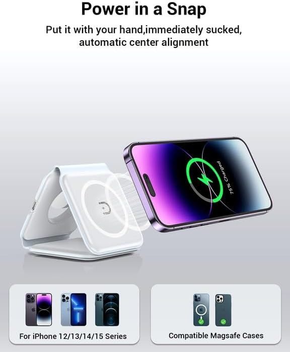Impuvers 3-in-1 Wireless Charger - White