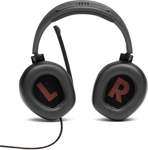 JBL Quantum 300 Hybrid Wired Gaming Headphones - Black